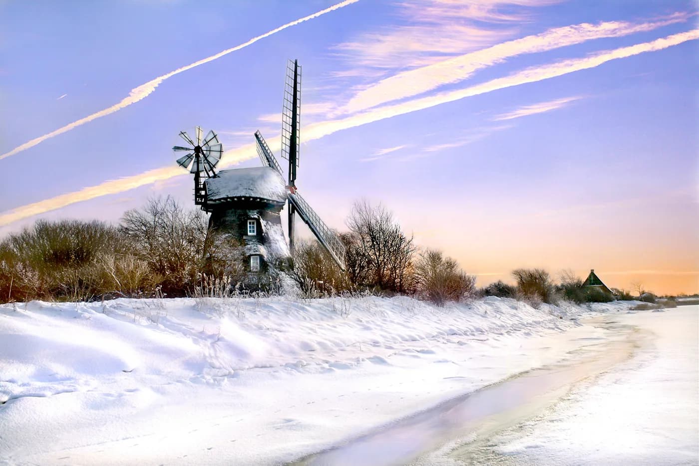 Mühle Charlotte, Winter